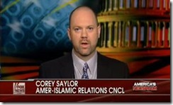 CAIR's Corey Saylor on the Fox News show "America's Newsroom" with co-anchor Bill Hemmer